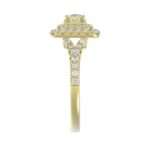 14K YELLOW GOLD 1CT ROUND DIAMOND LADIES RING - Image 5