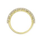 14K YELLOW GOLD 2 1/4CT ROUND DIAMOND LADIES BAND - Image 3