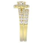 14K YELLOW GOLD 3 3/4CT ROUND DIAMOND LADIES BRIDAL SET(CENTER STONE MOUNT ROUND DIAMOND 1CT) - Image 6