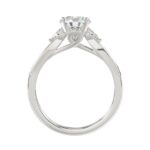 18K WHITE GOLD 1 1/2CT ROUND/PEAR DIAMOND SEMI MOUNT LADIES RING (CENTER STONE ROUND DIAMOND 1.00CT) - Image 5