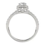 18K WHITE GOLD 1 1/3CT ROUND DIAMOND LADIES BRIDAL SET(CENTER STONE ROUND DIAMOND 1/2CT) - Image 2