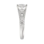 18K WHITE GOLD 1 1/3CT ROUND DIAMOND LADIES RING(CENTER STONE ROUND DIAMOND 7/8CT) - Image 5