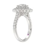 18K WHITE GOLD 1 1/4CT ROUND DIAMOND LADIES RING (CENTER STONE ROUND DIAMOND 1/2CT) - Image 2