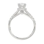 18K WHITE GOLD 1 1/4CT ROUND DIAMOND LADIES RING(CENTER STONE ROUND DIAMOND 7/8CT) - Image 4
