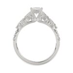 18K WHITE GOLD 1 1/4CT ROUND/PEAR/PRINCESS DIAMOND LADIES RING (CENTER STONE PRINCESS DIAMOND 1/2CT) - Image 5