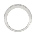 18K WHITE GOLD 1 3/4CT ROUND/BAGUETTE DIAMOND LADIES BAND - Image 2