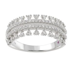 18K WHITE GOLD 1/2CT ROUND DIAMOND LADIES BAND