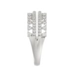 18K WHITE GOLD 1/2CT ROUND DIAMOND LADIES BAND - Image 3