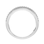 18K WHITE GOLD 1/2CT ROUND DIAMOND LADIES BAND - Image 2