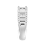 18K WHITE GOLD 1/2CT ROUND DIAMOND LADIES BAND - Image 3
