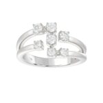 18K WHITE GOLD 1/2CT ROUND DIAMOND LADIES RING