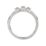 18K WHITE GOLD 1/2CT ROUND DIAMOND LADIES RING - Image 2