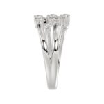 18K WHITE GOLD 1/2CT ROUND DIAMOND LADIES RING - Image 3