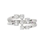18K WHITE GOLD 1/2CT ROUND DIAMOND LADIES RING - Image 5