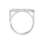 18K WHITE GOLD 1/2CT ROUND DIAMOND LADIES RING - Image 2