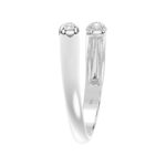 18K WHITE GOLD 1/2CT ROUND DIAMOND LADIES RING - Image 3