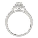 18K WHITE GOLD 1/2CT ROUND DIAMOND LADIES RING(CENTER STONE ROUND DIAMOND 1/4CT) - Image 4