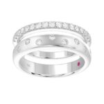 18K WHITE GOLD 1/2CT ROUND DIAMOND LADIES WRAP RING
