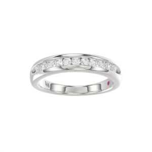 18K WHITE GOLD 1/3CT ROUND DIAMOND LADIES BAND