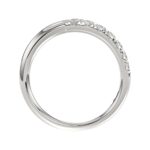 18K WHITE GOLD 1/3CT ROUND DIAMOND LADIES FASHION RING - Image 2