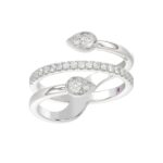 18K WHITE GOLD 1/3CT ROUND DIAMOND LADIES RING