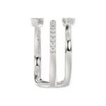 18K WHITE GOLD 1/3CT ROUND DIAMOND LADIES RING - Image 3