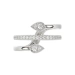 18K WHITE GOLD 1/3CT ROUND DIAMOND LADIES RING - Image 5