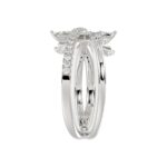 18K WHITE GOLD 1/3CT ROUND DIAMOND LADIES RING - Image 3