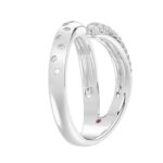 18K WHITE GOLD 1/3CT ROUND DIAMOND LADIES RING - Image 5