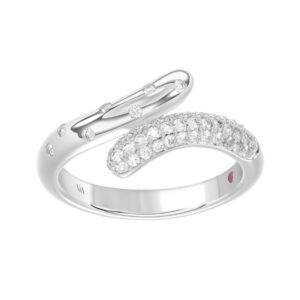 18K WHITE GOLD 1/3CT ROUND DIAMOND LADIES RING