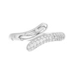 18K WHITE GOLD 1/3CT ROUND DIAMOND LADIES RING - Image 4