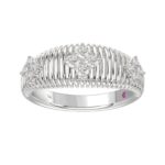 18K WHITE GOLD 1/3CT ROUND DIAMOND LADIES RING