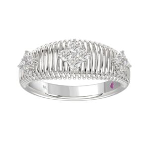 18K WHITE GOLD 1/3CT ROUND DIAMOND LADIES RING