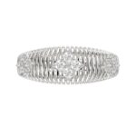 18K WHITE GOLD 1/3CT ROUND DIAMOND LADIES RING - Image 5