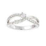 18K WHITE GOLD 1/4CT ROUND DIAMOND LADIES RING