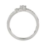 18K WHITE GOLD 1/4CT ROUND DIAMOND LADIES RING - Image 2