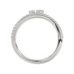 18K WHITE GOLD 1/4CT ROUND DIAMOND LADIES RING - Image 2