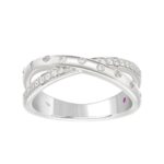 18K WHITE GOLD 1/5CT ROUND DIAMOND LADIES BAND