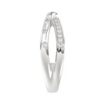 18K WHITE GOLD 1/5CT ROUND DIAMOND LADIES BAND - Image 3