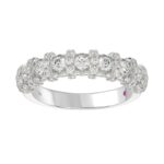 18K WHITE GOLD 1CT ROUND DIAMOND LADIES BAND