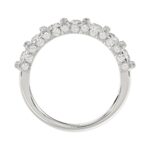 18K WHITE GOLD 1CT ROUND DIAMOND LADIES BAND - Image 2