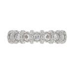 18K WHITE GOLD 1CT ROUND DIAMOND LADIES BAND - Image 5
