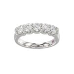 18K WHITE GOLD 1CT ROUND DIAMOND LADIES BAND
