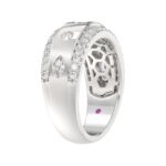 18K WHITE GOLD 1CT ROUND/MARQUISE DIAMOND LADIES BAND - Image 2