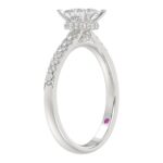18K WHITE GOLD 1CT ROUND/PRINCES DIAMOND LADIES RING(CENTER STONE PRINCES DIAMOND 3/4CT) - Image 2