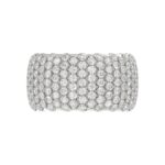 18K WHITE GOLD 2 1/4CT ROUND DIAMOND LADIES BAND - Image 5