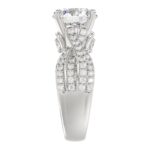 18K WHITE GOLD 3 3/4CT ROUND DIAMOND SEMI MOUNT LADIES RING (CENTER STONE ROUND DIAMOND 3.00CT) - Image 6