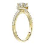 18K YELLOW GOLD 1 1/3CT ROUND DIAMOND LADIES BRIDAL SET(CENTER STONE ROUND DIAMOND 1/2CT) - Image 5