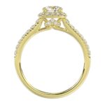18K YELLOW GOLD 1 1/3CT ROUND DIAMOND LADIES BRIDAL SET(CENTER STONE ROUND DIAMOND 5/8CT) - Image 2