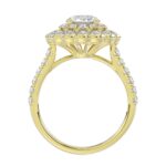 18K YELLOW GOLD 1 1/4CT ROUND DIAMOND LADIES RING (CENTER STONE ROUND DIAMOND 1/2CT) - Image 4